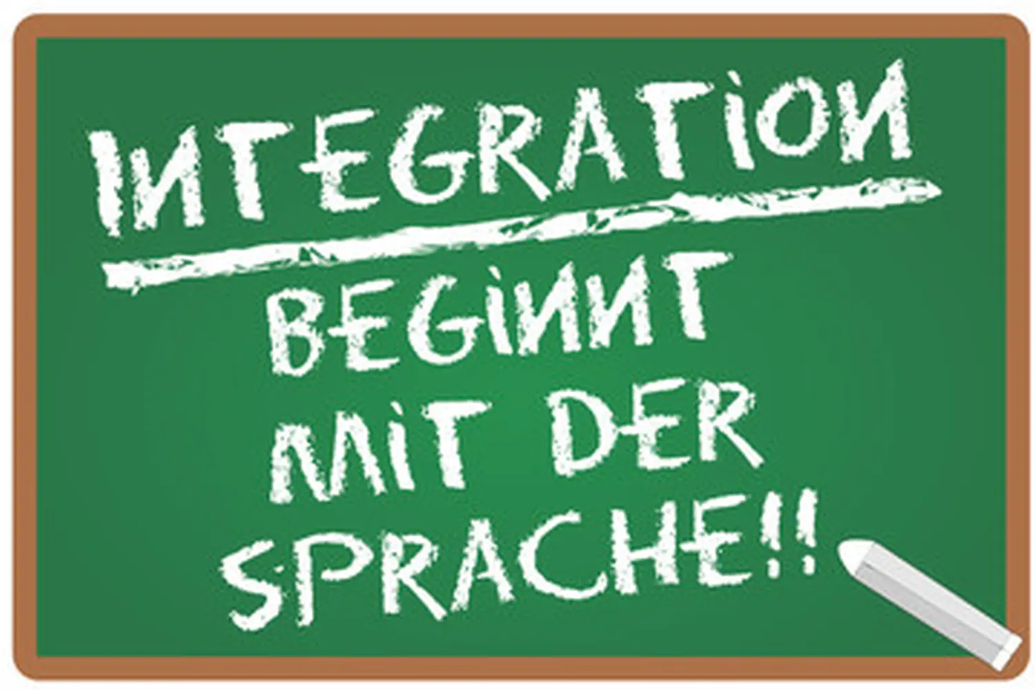 INTEGRATION BEGINNT MIT DER SPRACHE!!